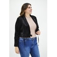 thumbnail image 2 of Chaqueta corta vinipiel Roman Fashion negro 42 Tallas Extras, 2 of 7