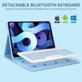 thumbnail image 3 of iPad Pro 11 inch(4th 2022 3rd 2021 2nd 2020 1st 2018) Bluetooth Wireless Detachable Keyboard for iPad Air 10.9,Slim Cover with Pencil Holder, 3 of 5