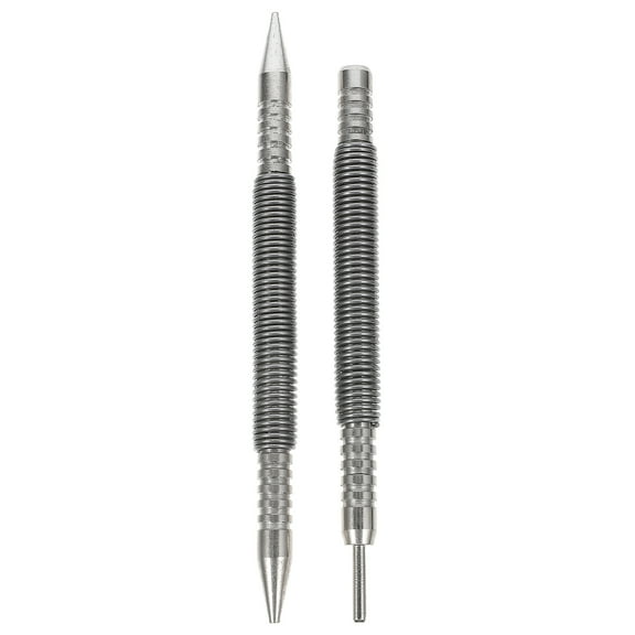 Raindrops  2 Pcs Punch down Bit Spring Nail Set Rust-proof Hammerless
