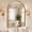 Gold, variant on GIANNA 20"x30" Arch Top Straight Bottom Bathroom Mirror – Rectangular Metal Frame with Groove Accents, Wall-Mounted Vanity Mirror, Black