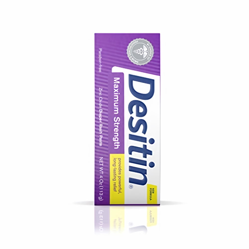 Desitin Maximum Strength Diaper Rash Paste 4 oz tube (Pack of 3)