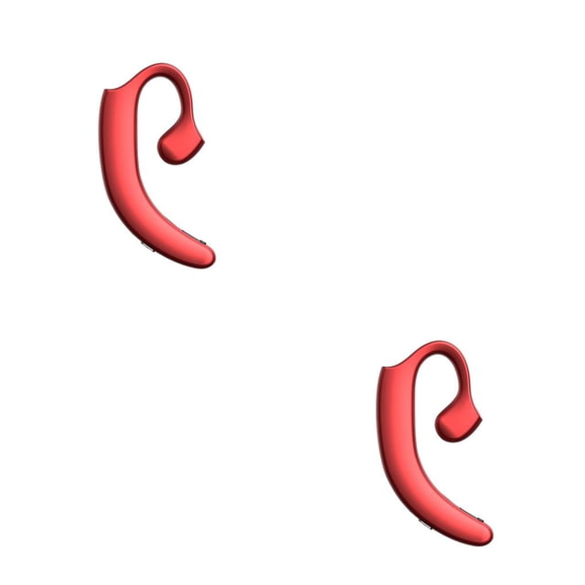 Injueey Auricular compatible con Bluetooth Fitness Jogging Auricular Control de volumen Manos libres Audio Bajo Auricular inalámbrico Rojo Type2 NO2