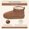 thumbnail image 2 of Ankle Boots for Women Genuine Suede Short Winter Snow Boot with Cozy Memory Foam, 2 of 7
