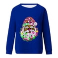 thumbnail image 3 of Jienlioq Hauts pour Femmes Tendance Femmes Mode Décontractée Imprimé Col Rond Ample Manches Longues Chandails Blouse Cyberlundi, 3 of 3