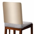 thumbnail image 2 of Beige Ombre Chair Back Covers, Removable Chair Covers for Dining Chairs Set of 8, Washable Chairs Slipcovers Back Seat Protector for Wedding Party 19"x20", 2 of 9