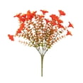 thumbnail image 2 of Hyknon Halloween Artificial Fall Morning Glory Flower Stems, Autumn Fake Floral Picks for Vase Arrangement, Decor Ornaments for Table Centerpiece Fireplace Mantel Halloween Party Home Indoor, Orange, 2 of 7