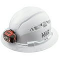 thumbnail image 3 of Klein Tools 60407 Hard Hat, Light, Vented Full Brim Style, Padded, Self-Wicking Odor-Resistant Sweatband, White, 3 of 10