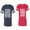 Men Navy / Women Red, variant on Nothing Sense Makes When Apart Matching Couple Cotton Jerseys (Men Navy / Women Black) (Men S / Women S)