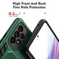 thumbnail image 2 of Allytech for Samsung Galaxy A23 5G/4G Phone Case, Drop Protection Non-Slip Fall-Proof Anti-Fingerprint Flexible Finger Ring Buckle Kickstand Rugged Heavy Duty Phone Cover for Samsung A23, Green, 2 of 7