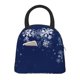 thumbnail image 1 of Fotbe Christmas Blue Bolsa de Almuerzo con Estampado, Lonchera Aislada, Contenedor de Comida Reutilizable Tipo Cooler a Prueba de Fugas, 1 of 6