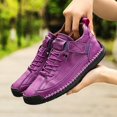 thumbnail image 5 of NOKIO Women's Cushioned Sneakers Lightweight Wide Width L𝗈afers Soft High Top Sport Shoes Breathable Non-S𝗅ip Athlet𝗂c Shoes for Back to College, 5 of 8