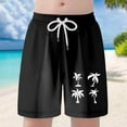 thumbnail image 2 of Gyexs Boys Swim Trunks Size 10-12 Quick Drying Beach Board Shorts Kids Floral Print Swim Trunk Swimsuit Hawaiian Beach Shorts Swim Shorts Z04-Black, 2 of 7