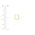 thumbnail image 4 of 14K Yellow Gold 8mm 1/15ct Diamond Channel Huggie Earrings - Women, 4 of 4