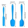 thumbnail image 2 of Juego de Espátula Unique Bargains Silicona Calor Resistente 3uds Azul, 2 of 7