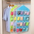 thumbnail image 2 of 16 Slots Over Door Hanging Bag Rack Hanger Storage Organizer Bag, 2 of 7