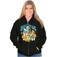 thumbnail image 3 of Vintage Smurf Just Be Cool Mushrooms Zip Up Hoodie Men's Women's Brisco Brands X, 3 of 6