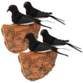 thumbnail image 3 of 2 juegos de nidos de golondrina simulados, ideales para decoración y fotografía., 3 of 7