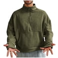 thumbnail image 3 of Namayuj Mens Sweatshirts Casual Solid Color Round Neck Sweatshirt Oversized Pullover Tops Workout Long Sleeve T-shirts, 3 of 8