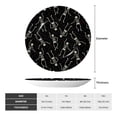 thumbnail image 2 of Kdxio Happy Skeletons Dancing Bone China Decorative Plate Ceramic Decorative Plate for Home Office Wall Stand Decorative Plates for Home Bedroom-6in, 2 of 6
