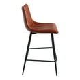 thumbnail image 4 of Moe's Home Collection Alibi 26" Faux Leather Counter Stools in Brown (Set of 2), 4 of 5
