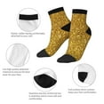 thumbnail image 5 of Rocae Gold Glitter for Premium Adult Socks,Comfortable, Breathable, and Durable Socks, Perfect for Everyday Wear, 5 of 7