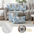 thumbnail image 6 of Blue Teal Coastal Outdoor Waterproof Pillow Covers, Summer Beach Nautical Coral Starfish Decorative Square Throw Pillowcase Sofa Cushion Sham for Patio/Couch/Chair, 16"x16" 2 Pack, 6 of 8