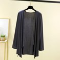 thumbnail image 2 of Japceit Ensembles de Pyjama pour Femmes, Chemisier pour Femmes Uni Décontracté Mode Col Rond Manches Longues Régulières Hauts de Nuit, 2 of 9