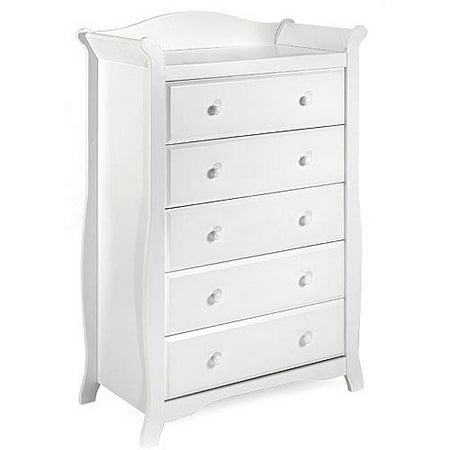 Stork Craft Aspen 5 Drawer Chest Color White Walmart Com