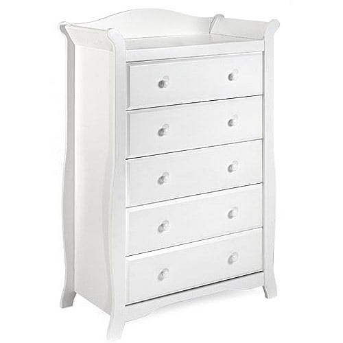 Stork Craft Aspen 5 Drawer Chest Color White Walmart Com