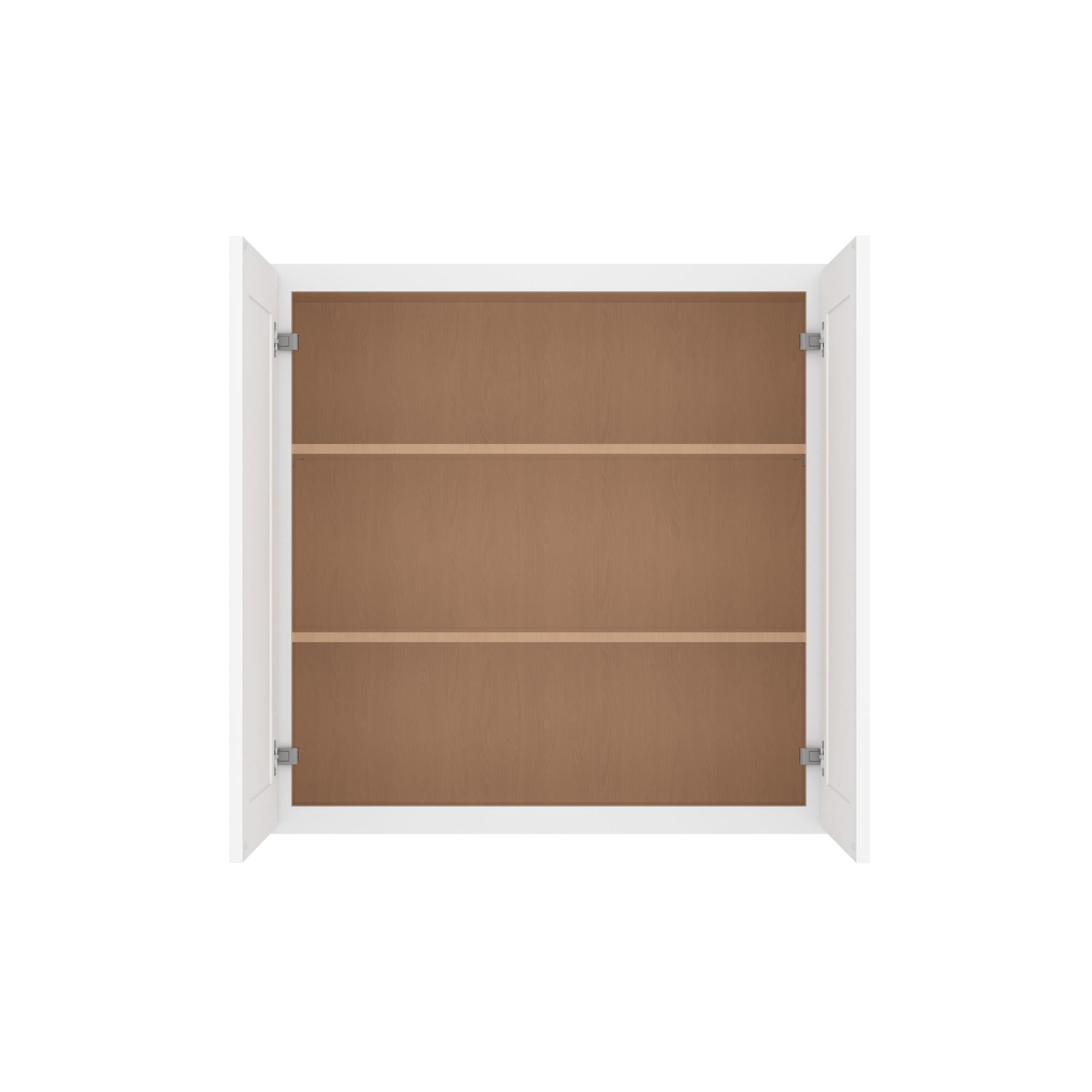 Furinno Shaker Wall Kitchen Cabinet 2 Doors-2 Shelves, Ready to Assemble, 12 D x 36 W x 36 H, White