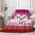 thumbnail image 4 of Kainsy Paready Lesbian Pride Blanket LGBT Soft Fleece Throw Blankets Lightweight Pride Blanket for Couch Sofa Indoors Outdoors Party Decor-50x60in(40"x50"), 4 of 7