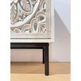 thumbnail image 5 of Aukfa Accent Cabinet with Carved Wood Design, Buffet Sideboard & TV Stand for Living Room, Dining Room,White, 5 of 8