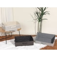 thumbnail image 7 of Unique Bargains Trapezoidal Storage Bin Cube with Handles Collapsible Storage Basket Beige, 7 of 7