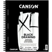 Canson XL Black Drawing Pad, 11" x 14", 40 Sheets