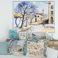 thumbnail image 2 of Designart 'Vintage White House In Summer VIllage' Traditional Framed Canvas Wall Art Print, 2 of 5