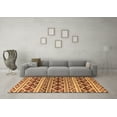 thumbnail image 3 of Ahgly Company Indoor Round Oriental Brown Modern Area Rugs, 7' Round, 3 of 4