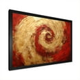 thumbnail image 4 of Designart "Fusion Spiral In Red And Gold III" Abstract Spirals Picture Framed Canvas Wall Art, 4 of 5
