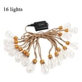 thumbnail image 2 of Edison Bulb String Lights Outdoor 16 Led Battery Operated String Lights with Remote for Patio Backyard Christmas Party Decor, 2 of 3
