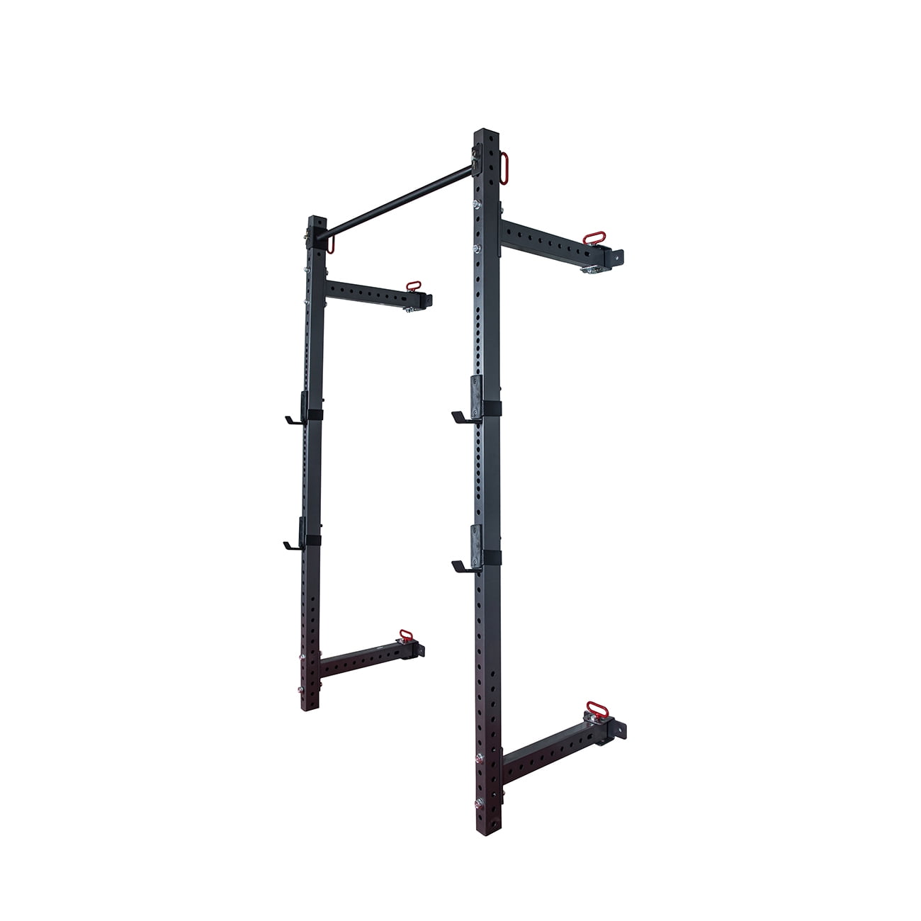 AKONZA Wall Mount Foldable Adjustable Power Rack Mounted Squat Gym