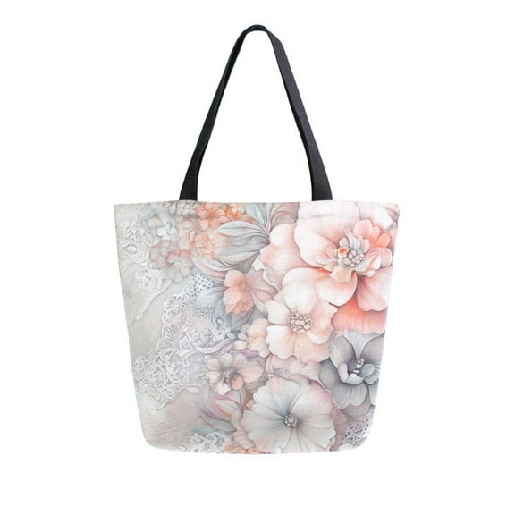 DIXRUYEE Tote Bag Women Weekender Travel Bag Shoulder Handbag Vintage Floral Printed