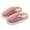 Pink, variant on Xfvqtps Mens and Womens Furry Slippers Cloth Cover Solid Color Memory Foam Thick Bottom Soft Sole Waterproof Comfortable Non-Slip Warm Winter Home Slippers Coffee