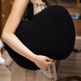 thumbnail image 4 of Edgergery Christmas Apple Pillow,Soft Black Apple Shaped Pillow,Cute Soft Bunny Room Decorative Throw Pillow,Apple Stuffed Cushion for Couch Bed Kid Girls Women Xmas,Christmas Clearance, 4 of 5