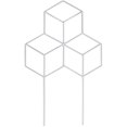 thumbnail image 1 of Metal Garden Trellis for Climbing Plants, Iron Plant Support, 1 of 4