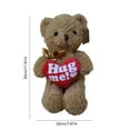 thumbnail image 3 of Valentine’s Day Teddy Bear Cuddle Heart Bear with Hug Me Charm Soft Plush Love Gift for Her Him Romantic Home Desk Decor Keepsake, 3 of 6