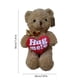 thumbnail image 3 of Osito de peluche para San Valentín | Osito de peluche con forma de corazón | Muñeco de peluche suave | Regalo ideal para niños y adultos | Marrón o caqui, 3 of 6