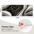 thumbnail image 5 of Black White Marble Gold Line Pattern Kitchen Rug Mat,Kitchen Runner Rugs Non Skid Washable,Decorative Kitchen Floor Mats for Kitchen,Sink,Laundry,17"X47", 5 of 5