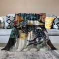 thumbnail image 2 of Pratyus Music and Arts Print Flannel Throw Blanket Lightweight Soft Blanket for All Seasons 60x80in, 2 of 6