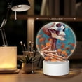 thumbnail image 6 of Sikiie Artistic Orange Carnation Skull Acrylic Night Light Gift Custom Acrylic Night Light LED Lights for Bedroom Home Office, 6 of 9