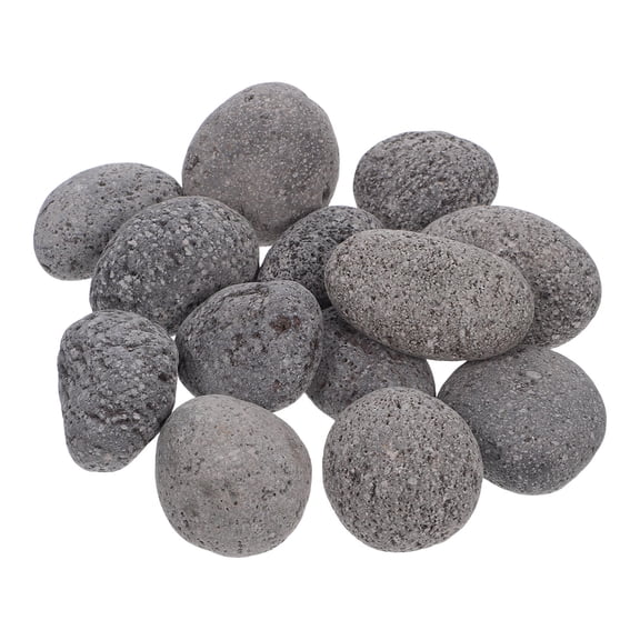 LOLIPPYY Reusable Volcanic Fire Pit Rocks Natural Grey Stone for Fireplace and Outdoor Fire Bowls