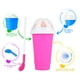 thumbnail image 3 of Slushy Cup (330ml, Silicona) Slushy Maker Cup, Quick Smoothies Magic Slushie Cup, Deliciosos batidos instantáneos y batidos, Vaso exprimible, Batido fresco en verano, para todos, 3 of 5